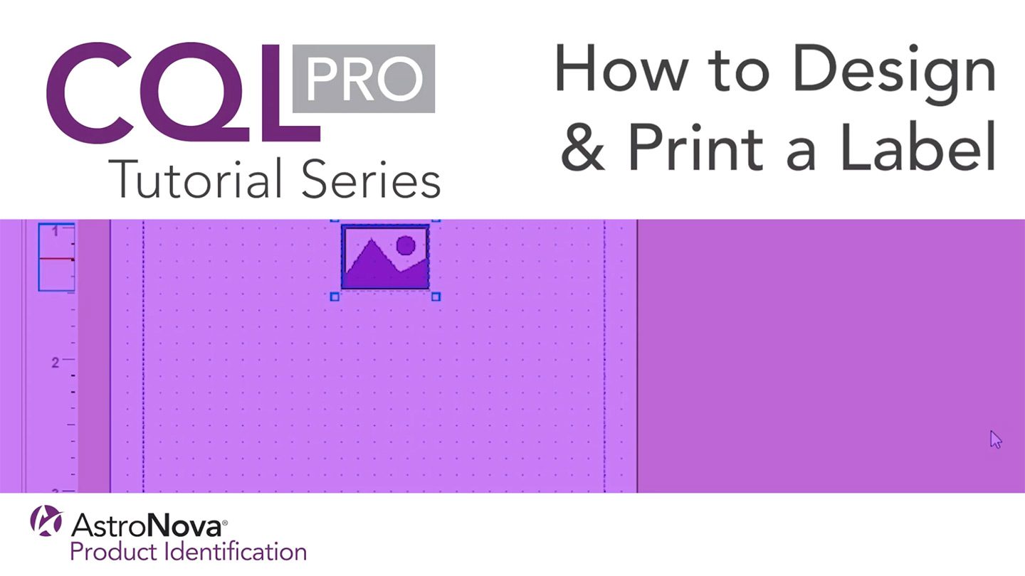 CQL Pro : Comment concevoir et imprimer une étiquette